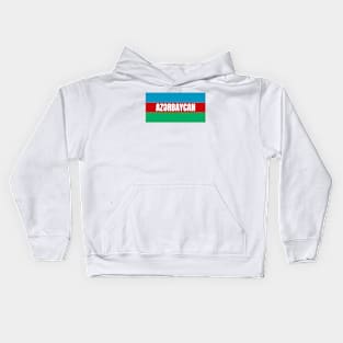 Azerbaijan Flag Colors Kids Hoodie